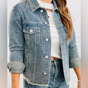 Twinkle Light Wash Denim Jacket by Mica